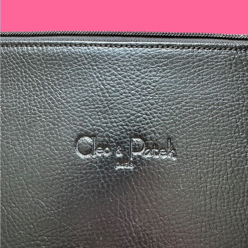 Cleo & Patek Classic Black Leather Shoulder Bag 🌷 from London UK - Picture 2 of 9